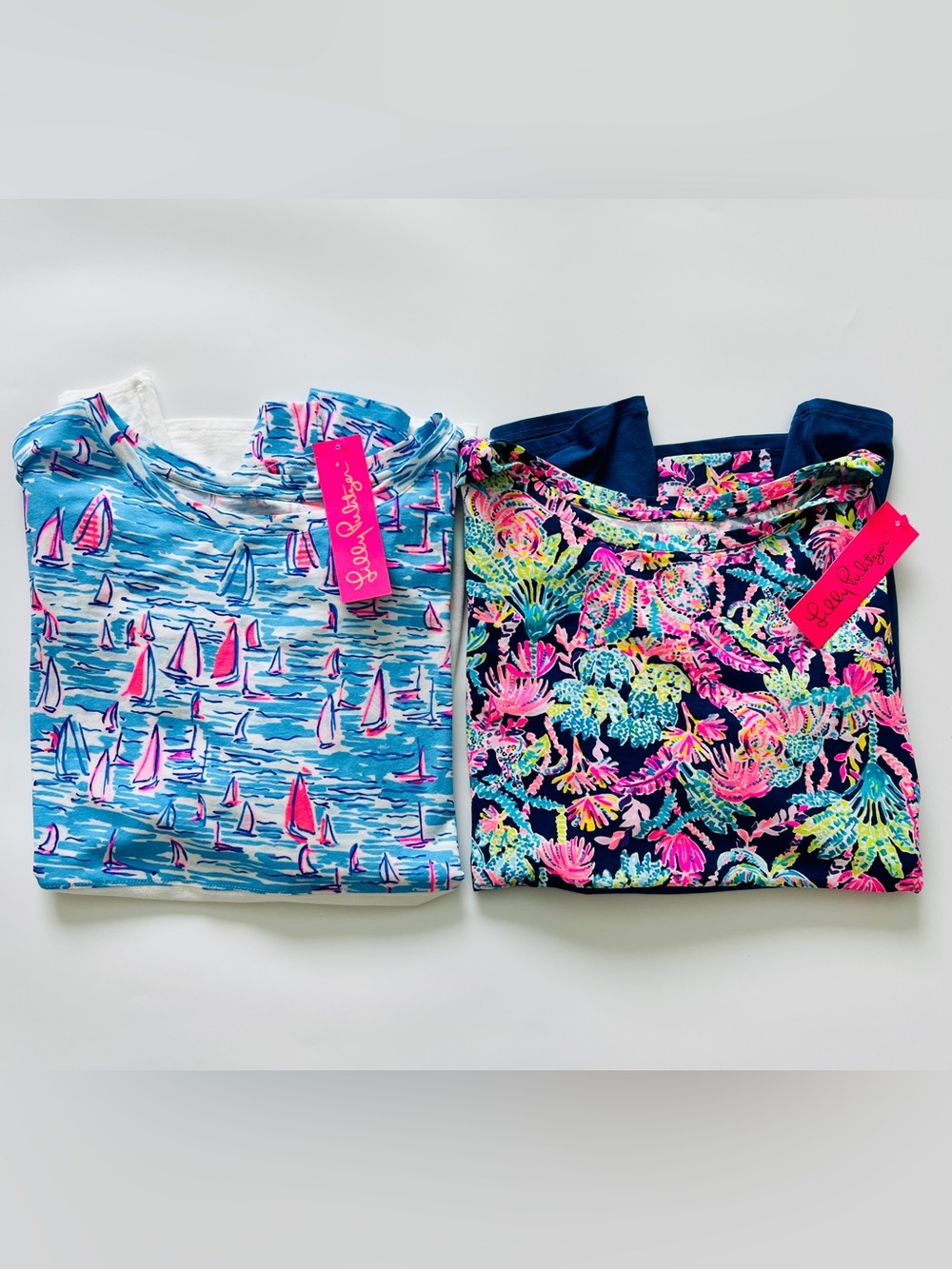 NEW WITH TAGS SET OF 2 Lilly Pulitzer FINN tops! SIZE XL